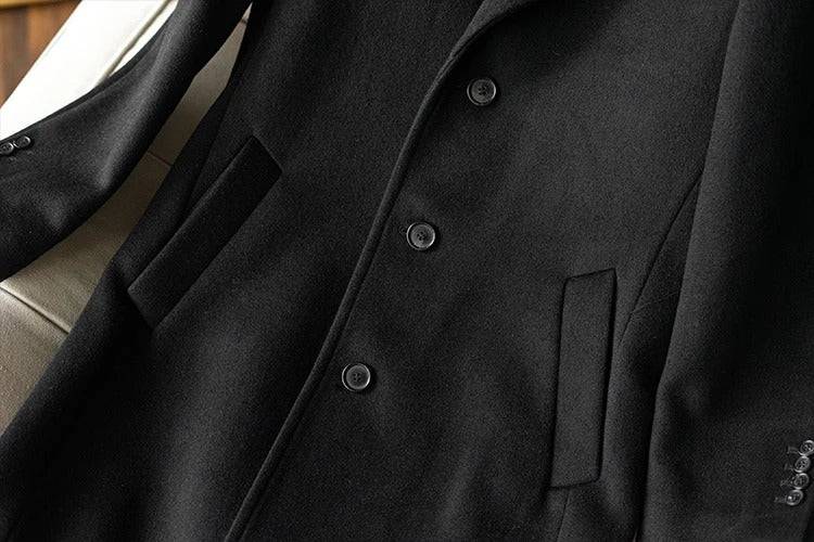 Sobretudo Social Longo Masculino com Tecido Premium Elite - Zellum