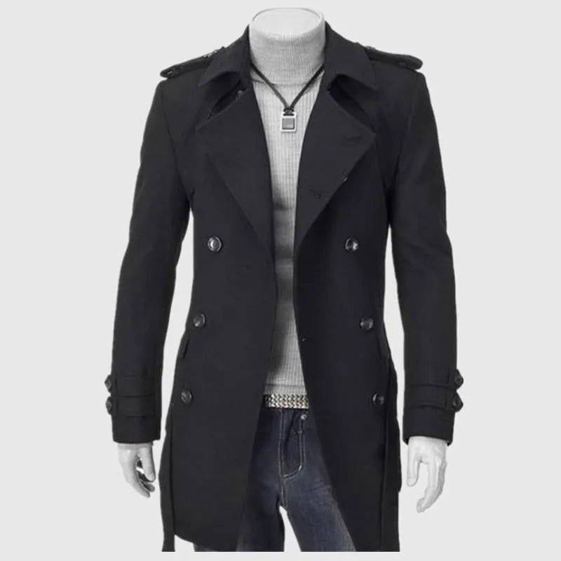 Trench Coat Masculino Com Cinto - Zellum