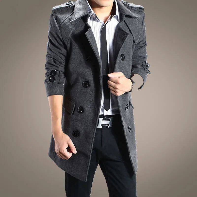 Trench Coat Masculino Com Cinto - Zellum