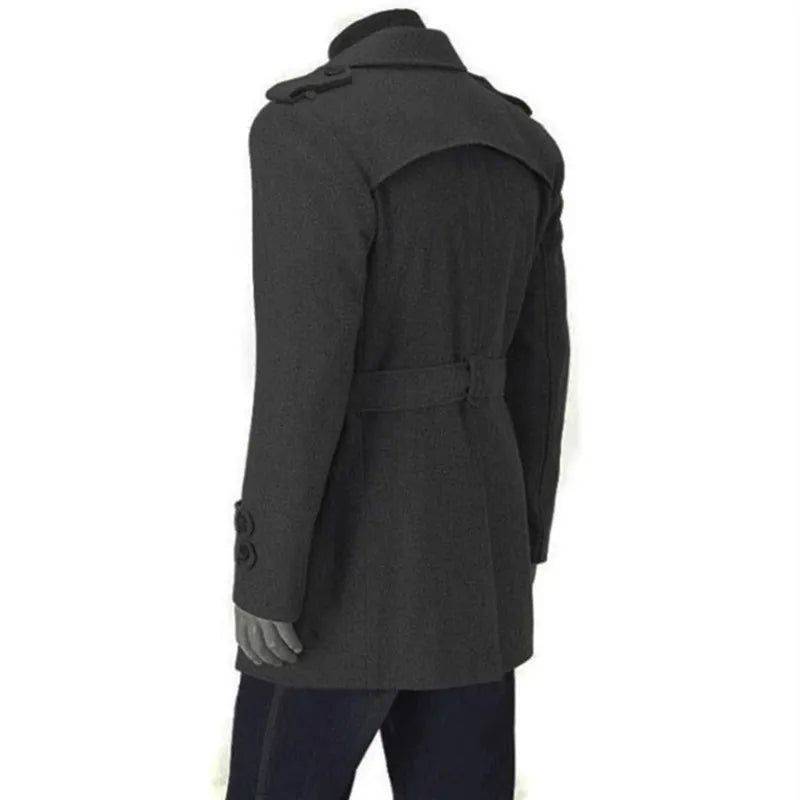 Trench Coat Masculino Com Cinto - Zellum